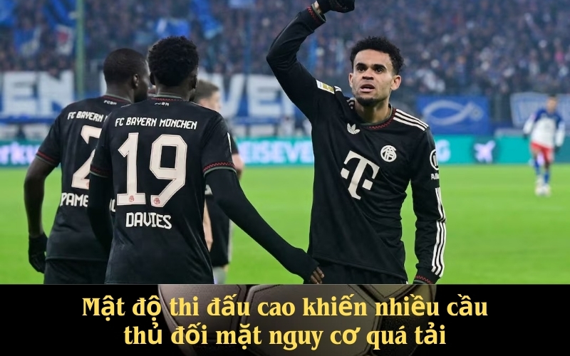 Mật độ thi đấu cao khiến nhiều cầu thủ đối mặt nguy cơ quá tải