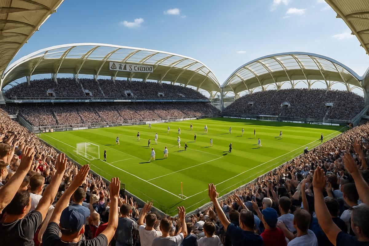 Sân vận động La Licorne Amiens – trận đấu Ligue 2 bóng đá Pháp