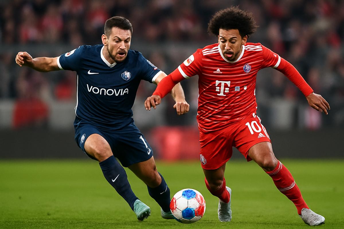 Cầu thủ Bochum FC thi đấu quyết liệt trong mùa giải Bundesliga